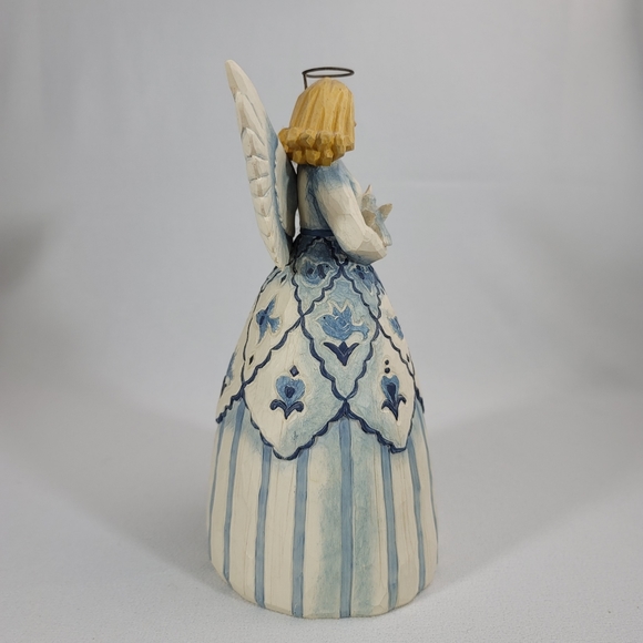 Jim Shore 114406 I Will Listen To What The Lord Will Say Resin Angel Psalms 85:8 - Picture 3 of 11